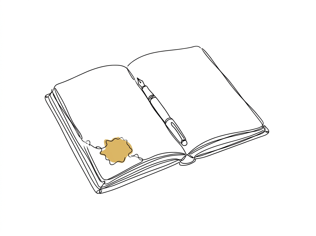 Notebook and pen